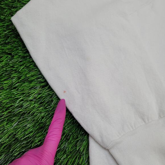 Vintage 90s Kalik Beer Sweatshirt Womens XL 22x22 Boxy White - Picture 9 of 16